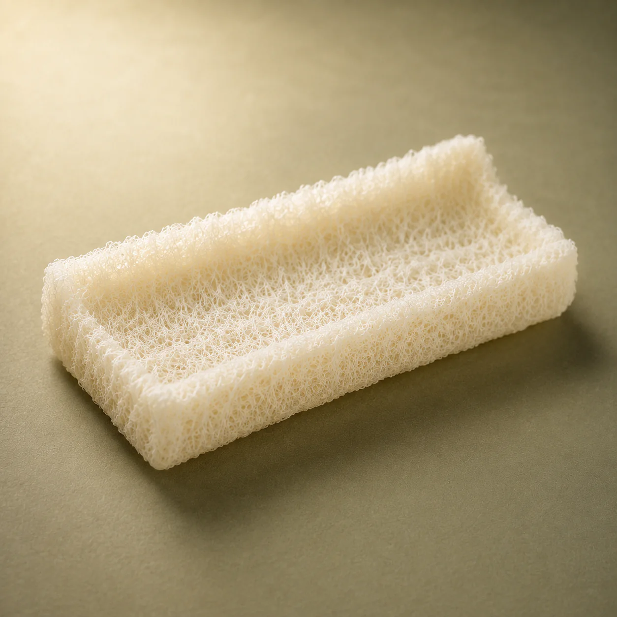 EvoGraft DBM cortical fibers formed into a pre-shaped fiber boat